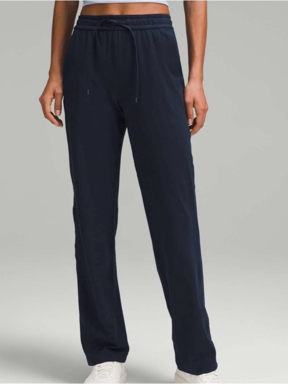 lululemon athletica Navy soft jersey mid rise Pants